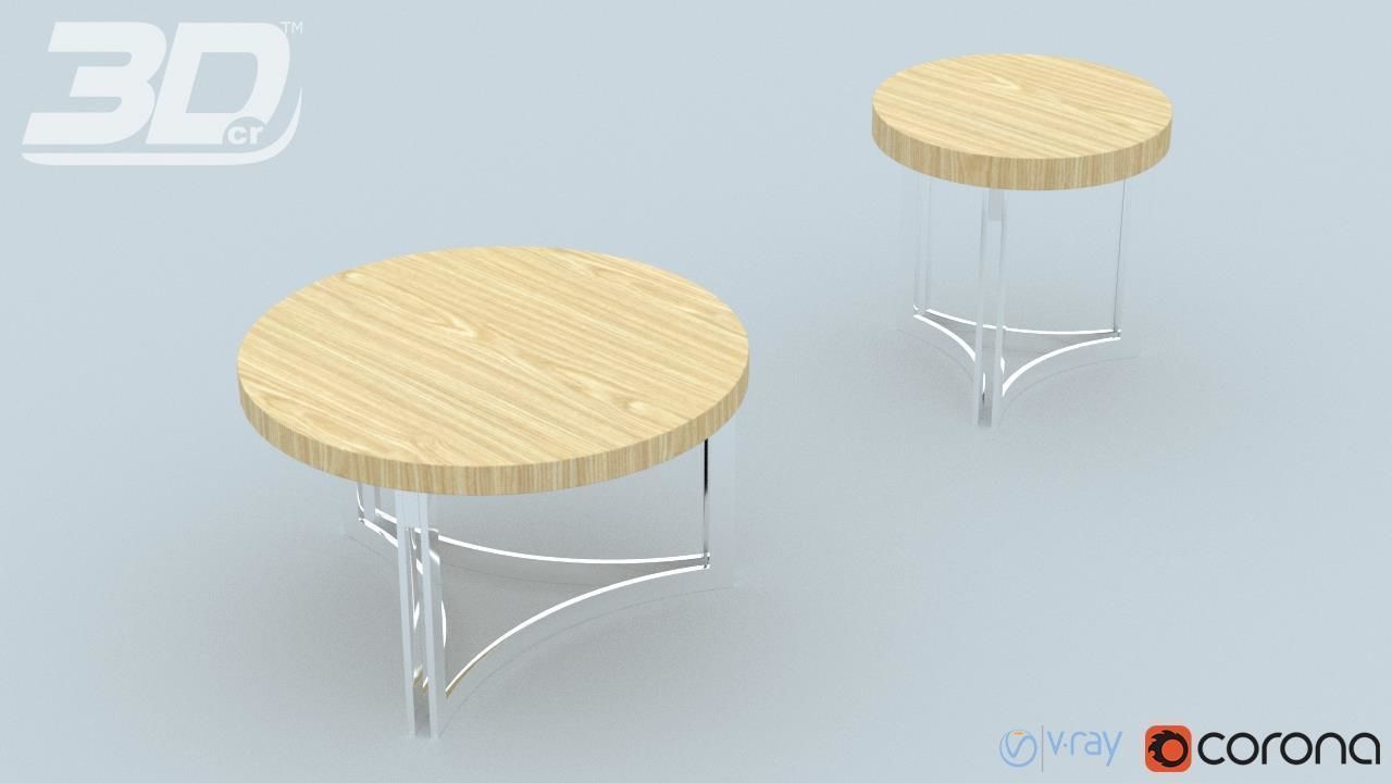 Blaiz Table Set 3D model_3