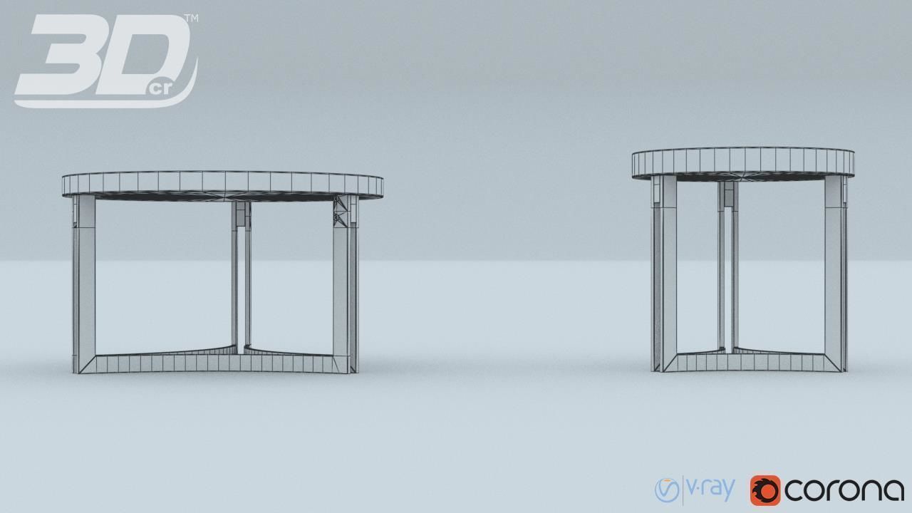 Blaiz Table Set 3D model_10