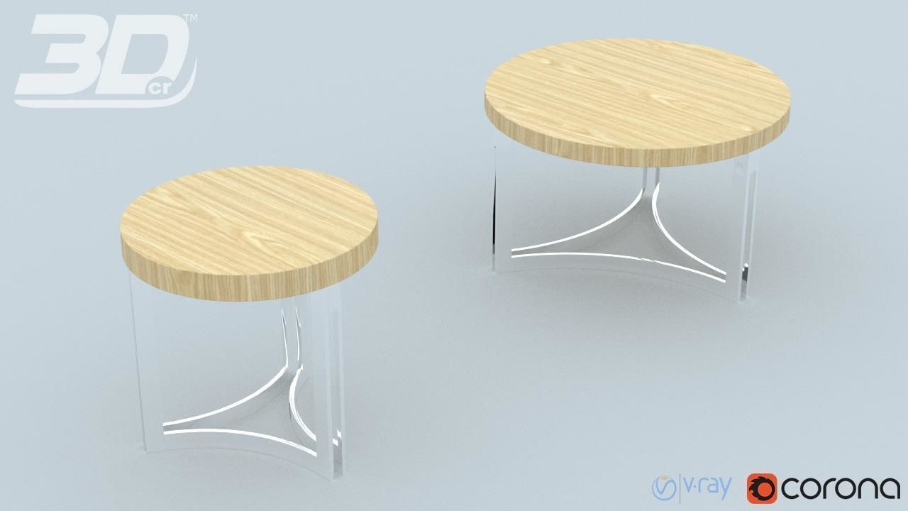 Blaiz Table Set 3D model_7