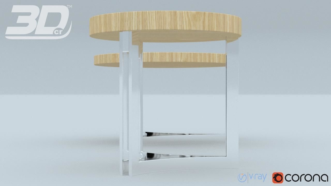 Blaiz Table Set 3D model_11