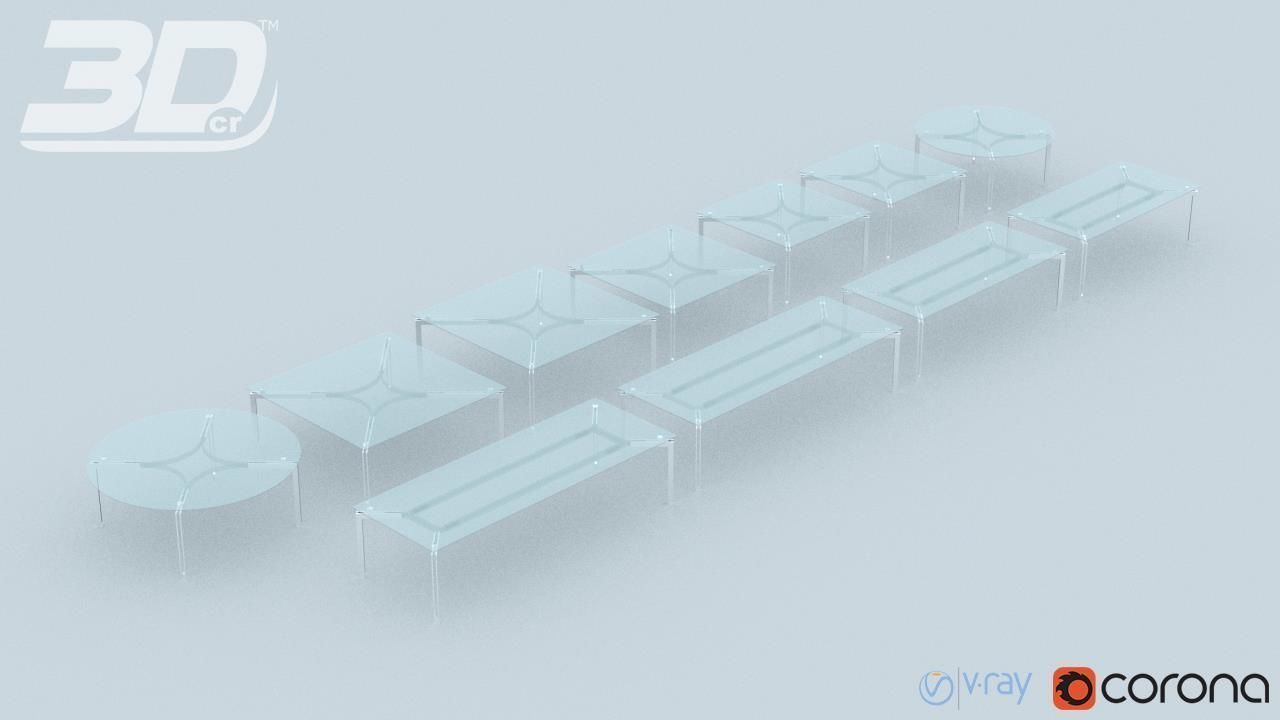 Beatha Table Set 3D model_3