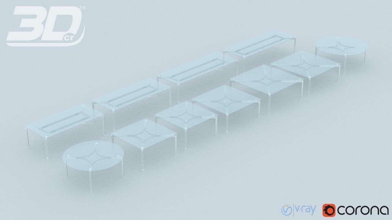 Beatha Table Set 3D model_7