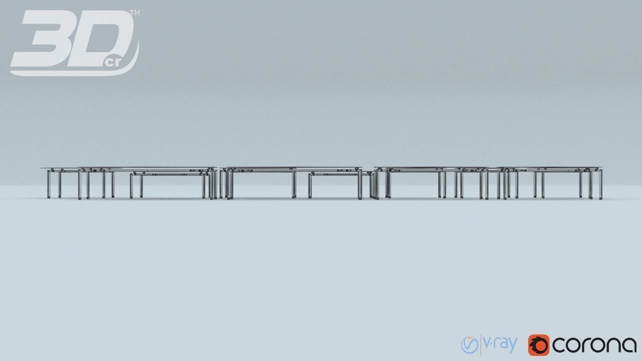 Beatha Table Set 3D model_10