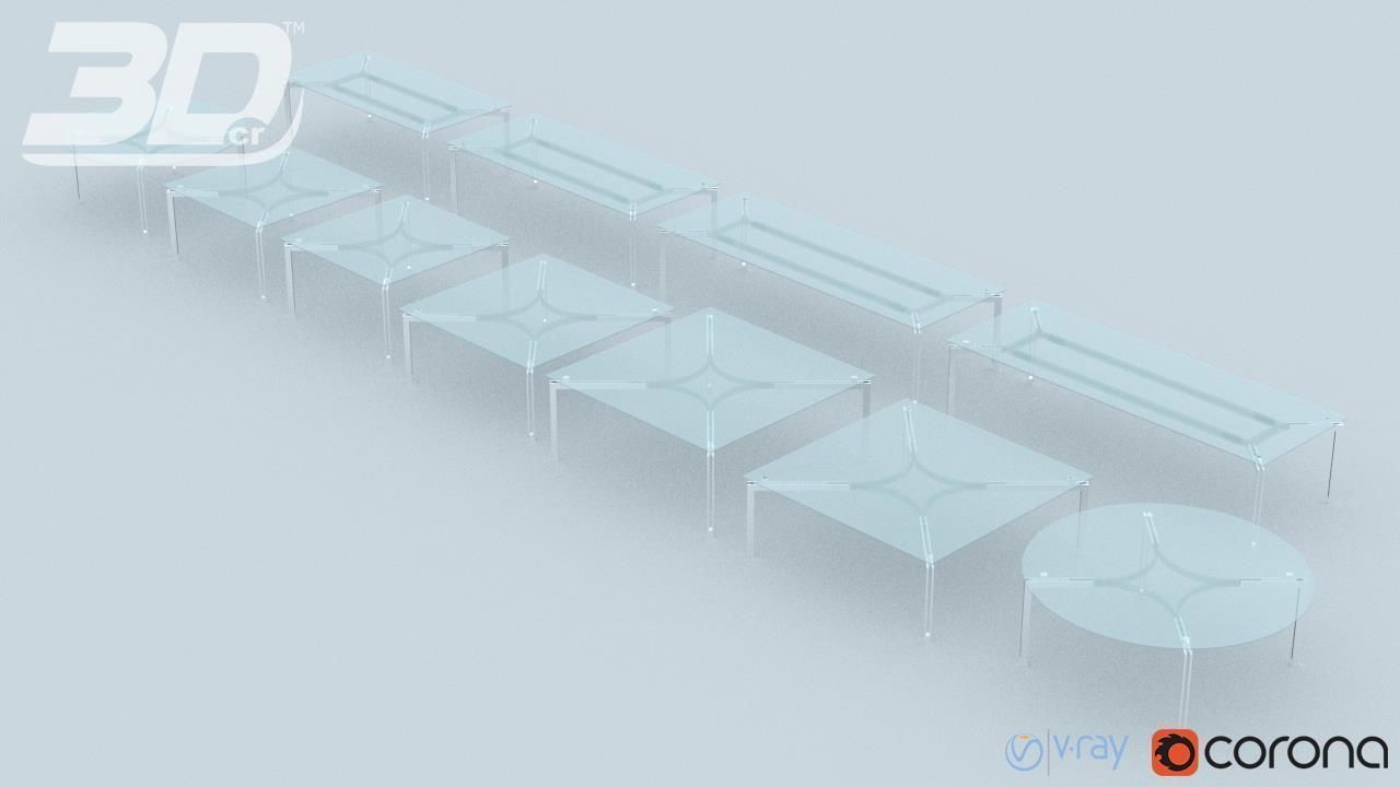 Beatha Table Set 3D model_5