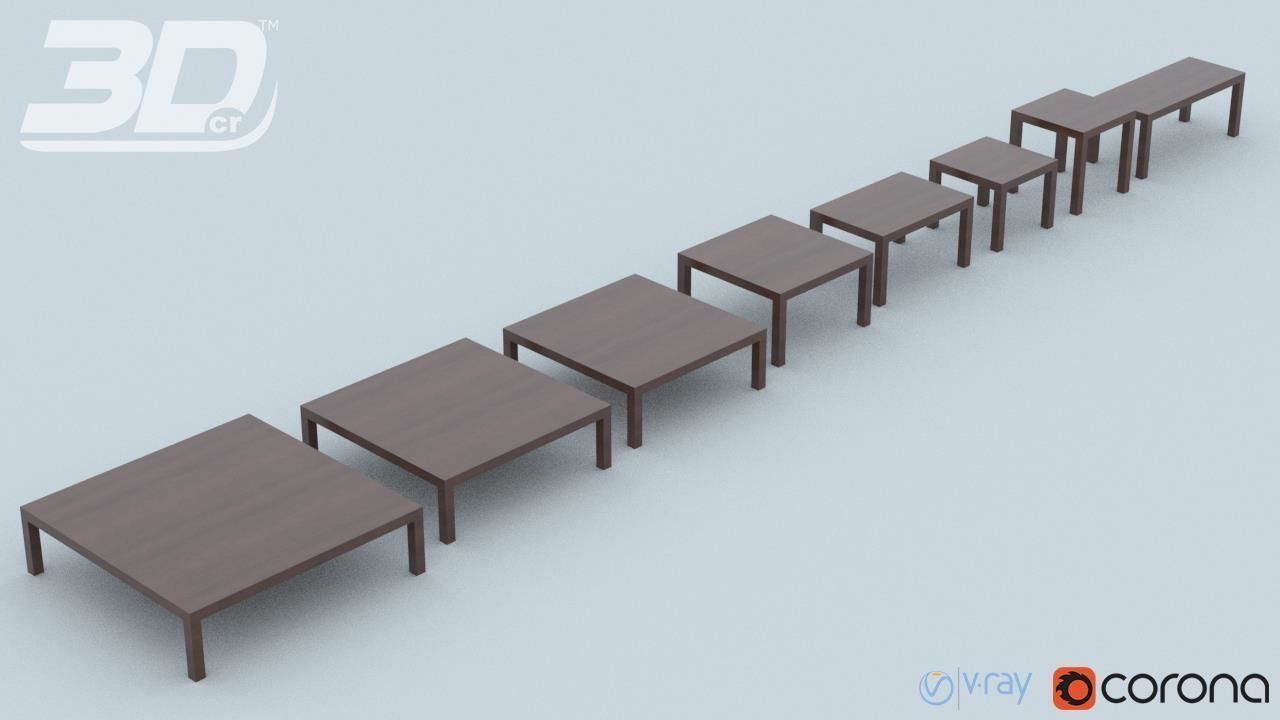 Basak Table Set 3D model_3