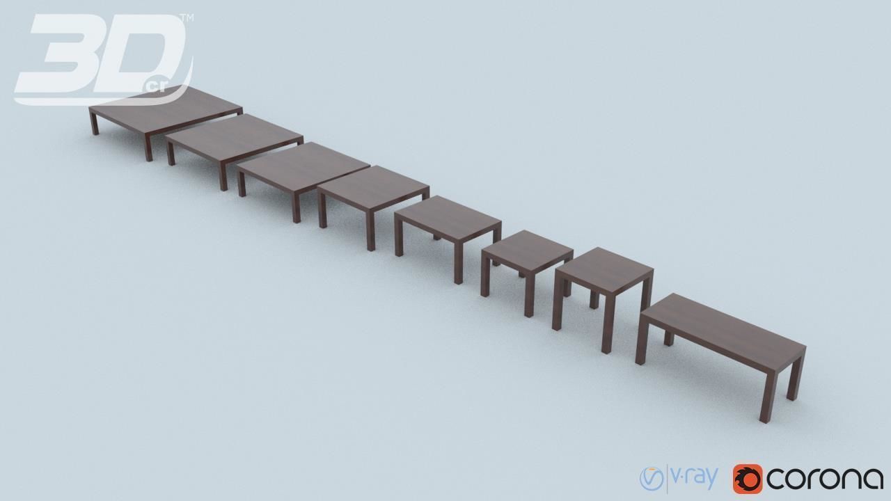 Basak Table Set 3D model_1