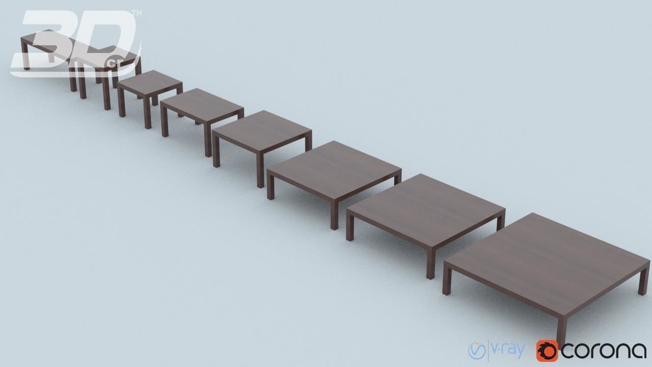 Basak Table Set 3D model_5