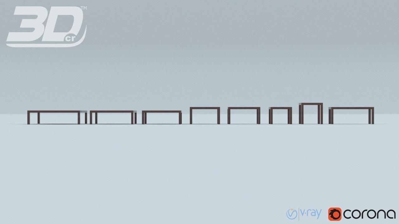 Basak Table Set 3D model_9