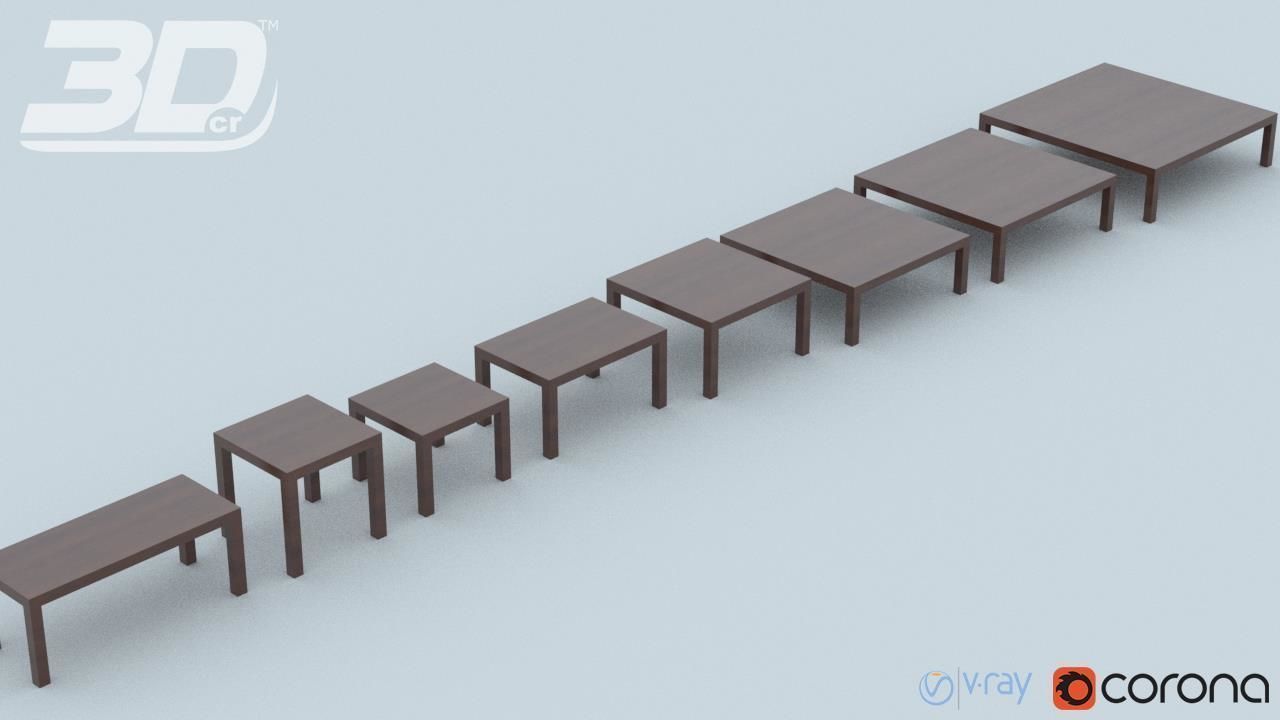 Basak Table Set 3D model_7