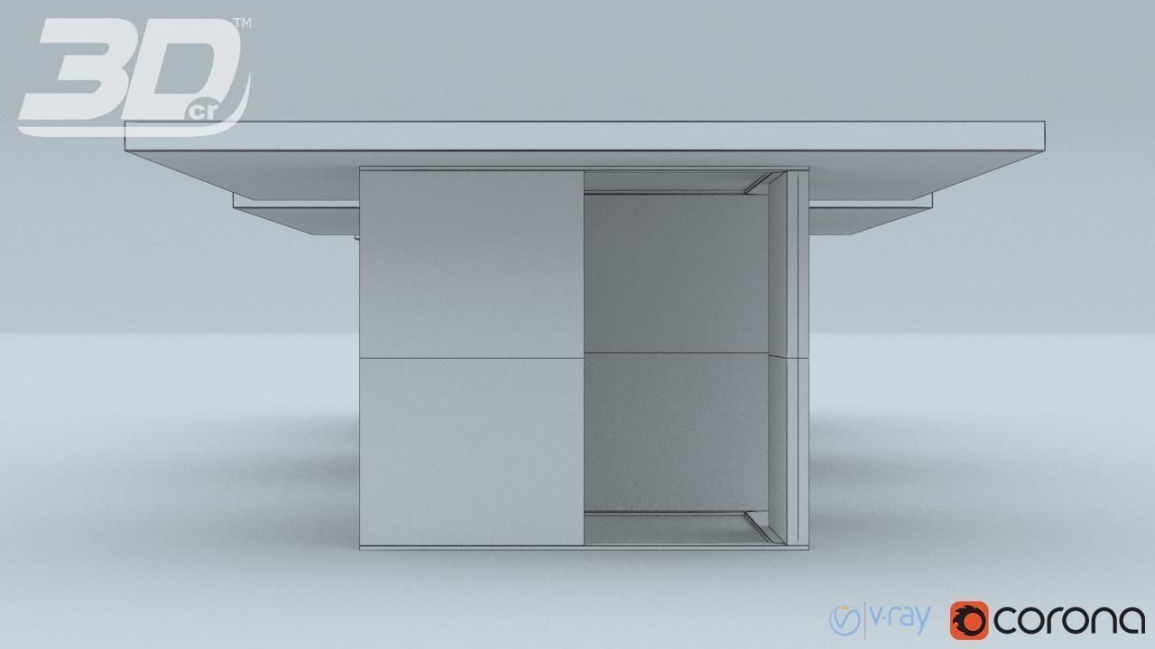 Barak Table Set 3D model_12