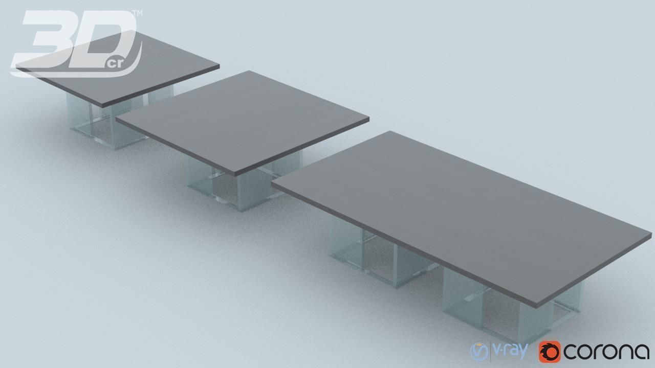 Barak Table Set 3D model_5