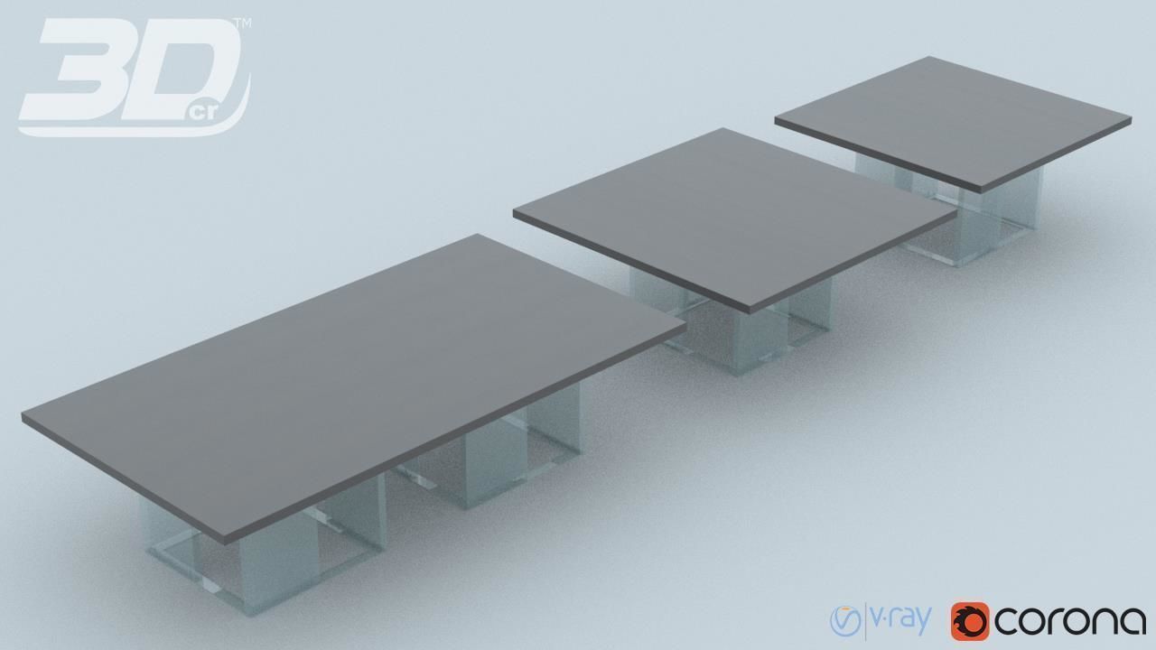 Barak Table Set 3D model_3