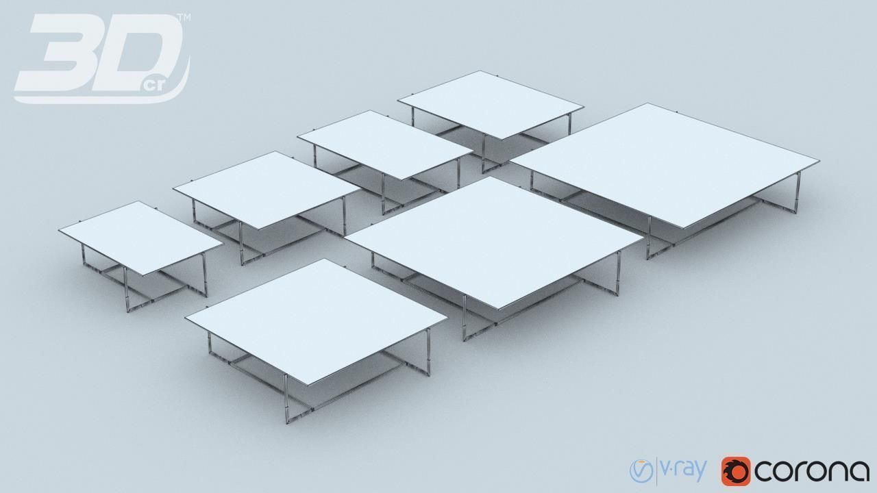 Asralyn  Table Set 3D model_8