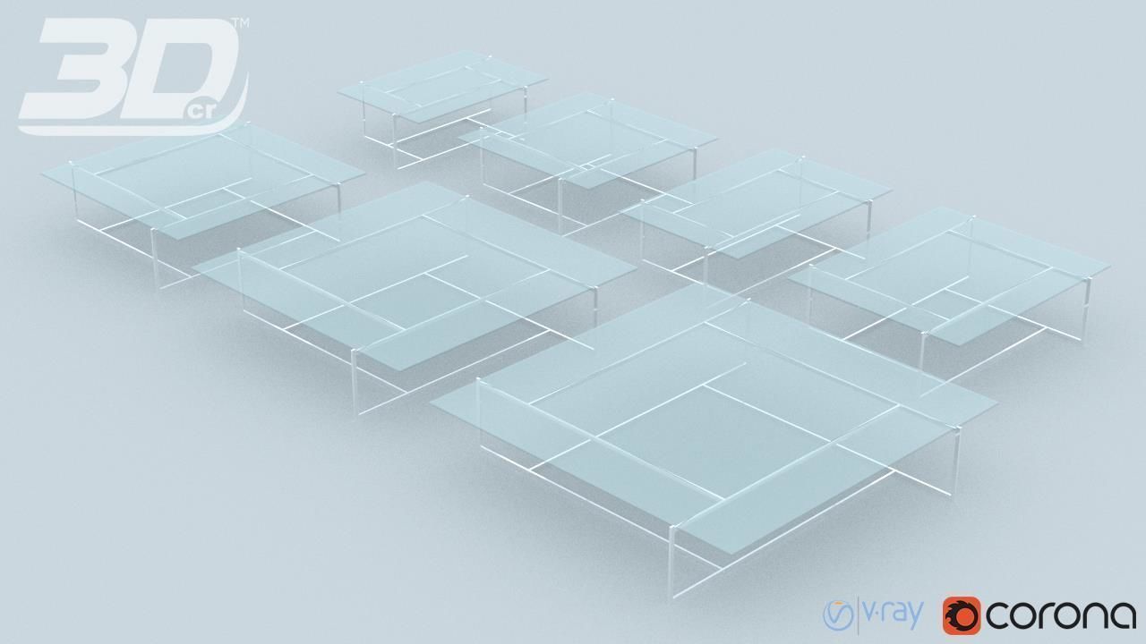 Asralyn  Table Set 3D model_5
