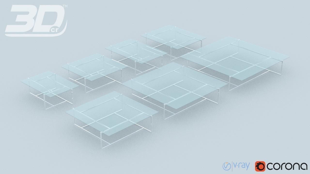 Asralyn  Table Set 3D model_7