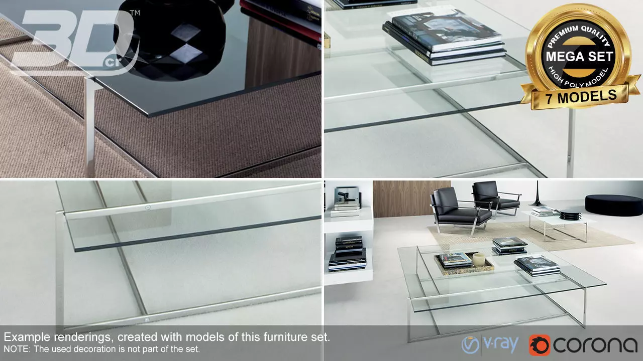 Asralyn  Table Set 3D model_0