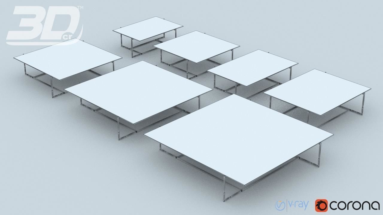 Asralyn  Table Set 3D model_6