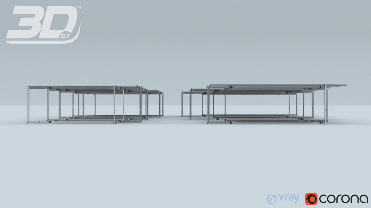 Asralyn  Table Set 3D model_12