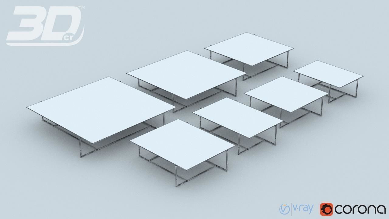Asralyn  Table Set 3D model_4