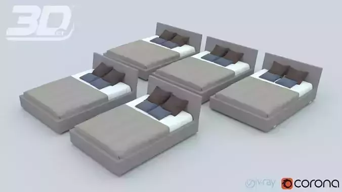 Aethelwyne Bed Set 3D model