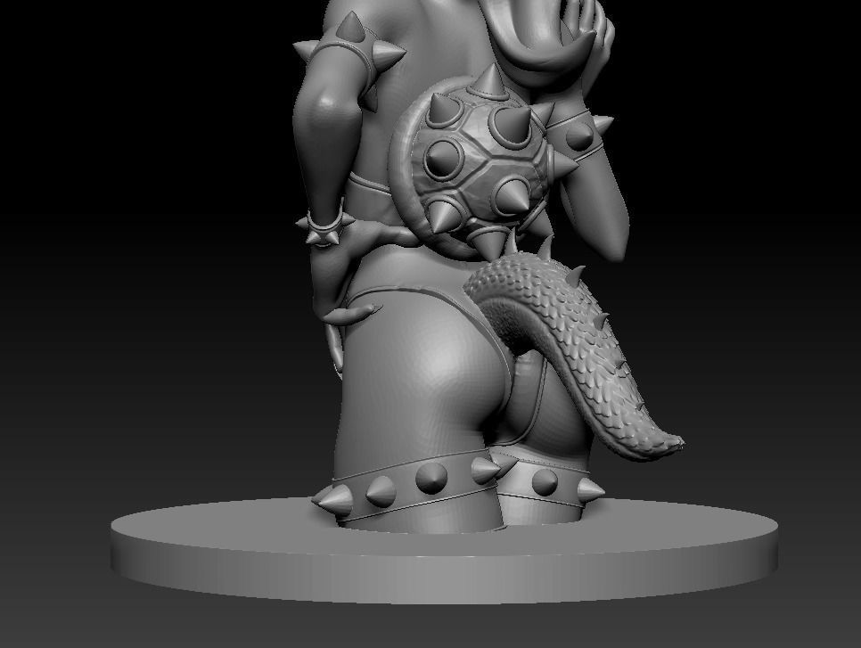 Bowsette Figure 3D print model_21