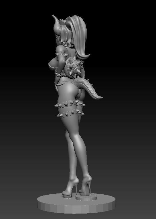 Bowsette Figure 3D print model_22