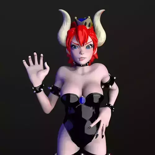 Bowsette Figure 3D print model