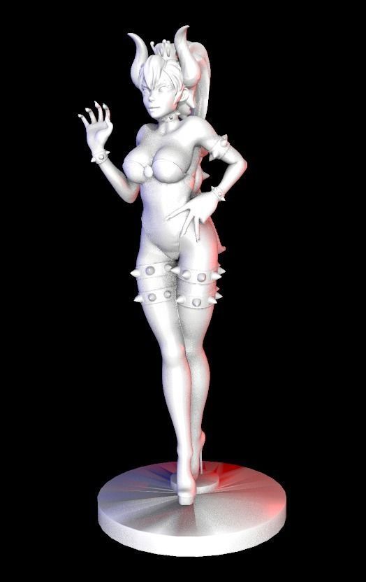 Bowsette Figure 3D print model_5