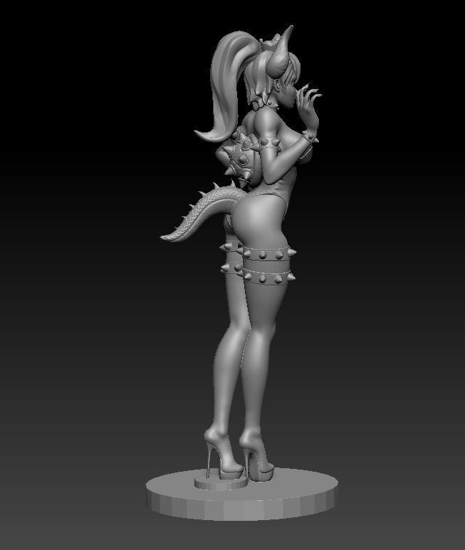 Bowsette Figure 3D print model_9
