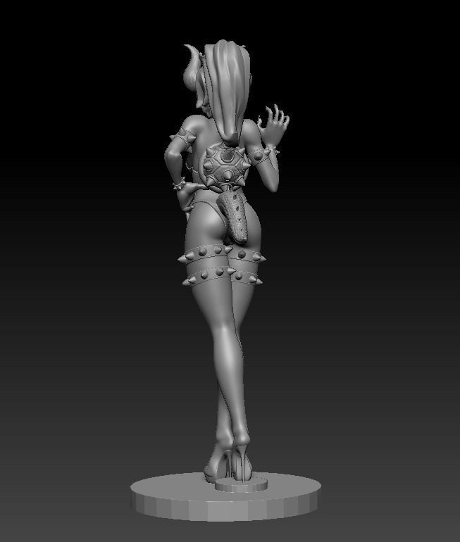 Bowsette Figure 3D print model_19