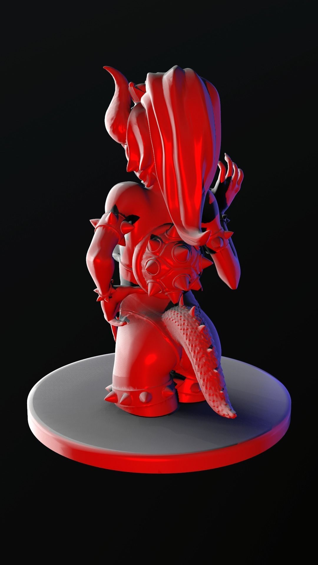Bowsette Figure 3D print model_7