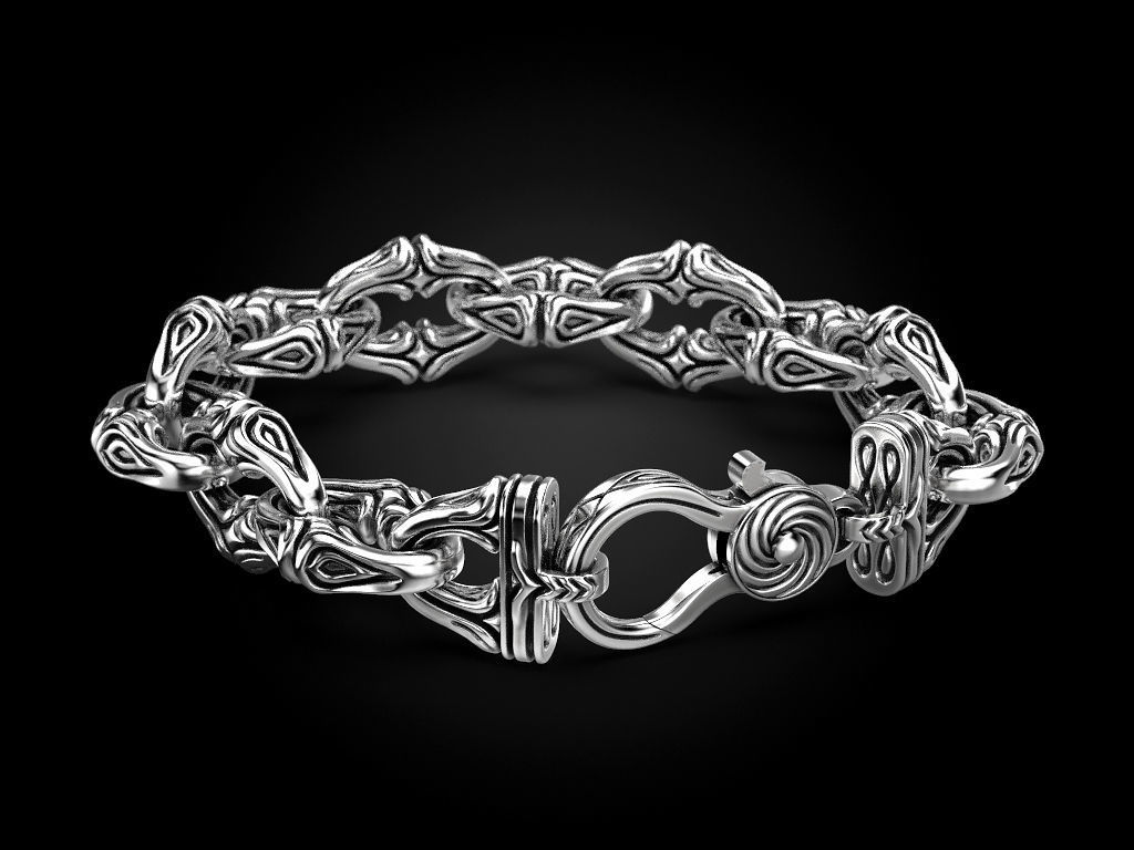 Bracelet for a real biker 2 3D print model_1