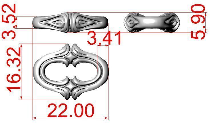 Bracelet for a real biker 2 3D print model_9