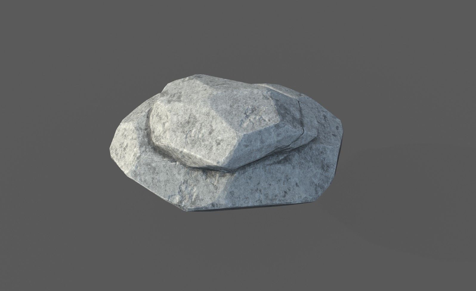 Low Poly Rock 1 Game Ready Model Low-poly 3D model_4
