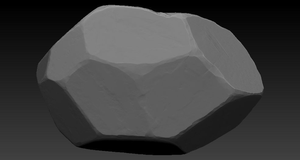 Low Poly Rock 1 Game Ready Model Low-poly 3D model_9