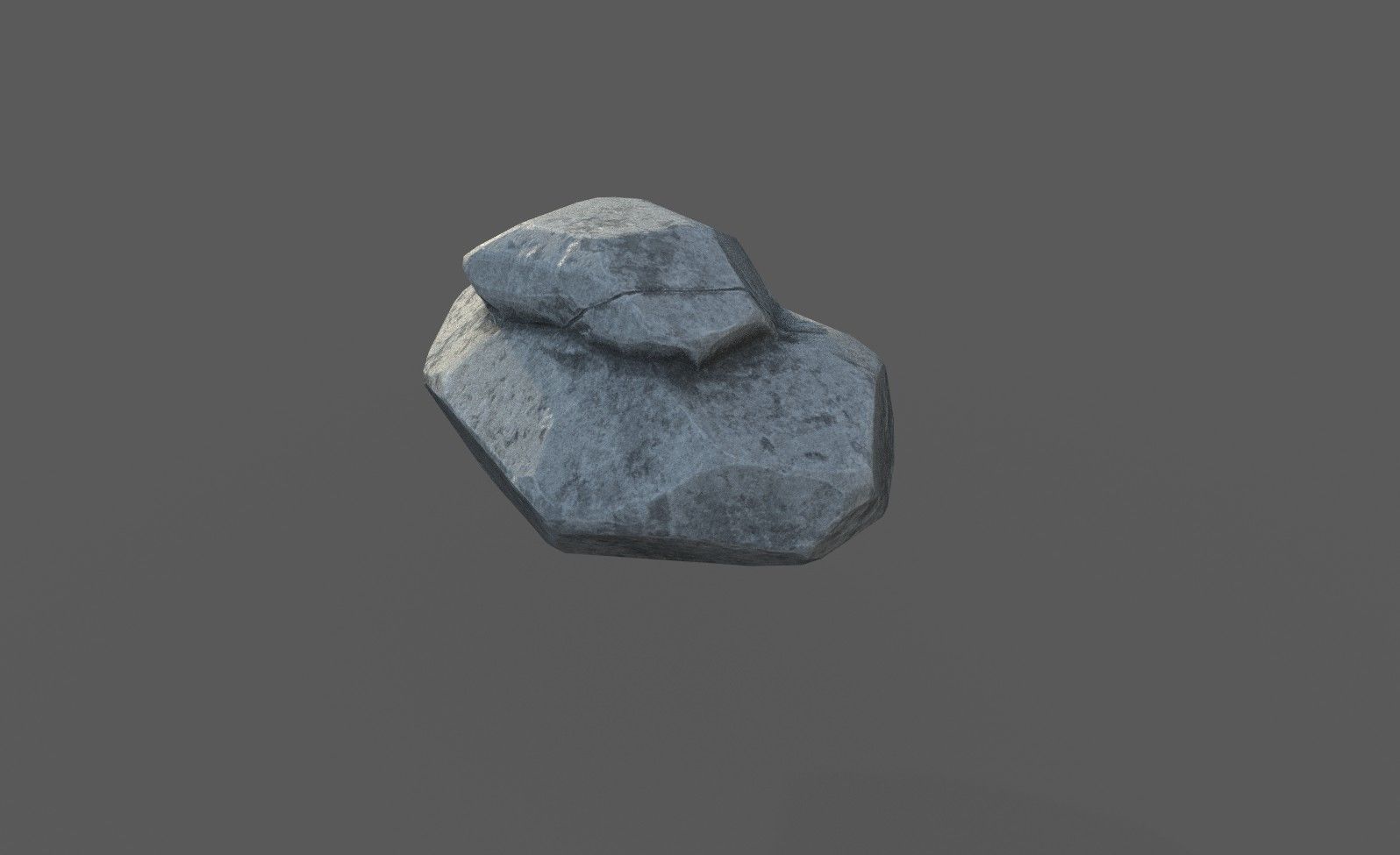 Low Poly Rock 1 Game Ready Model Low-poly 3D model_3