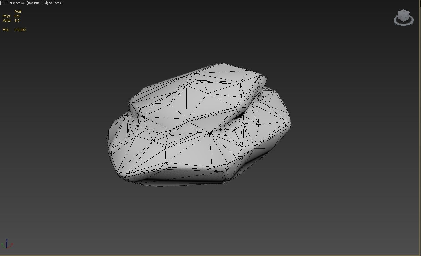 Low Poly Rock 1 Game Ready Model Low-poly 3D model_10