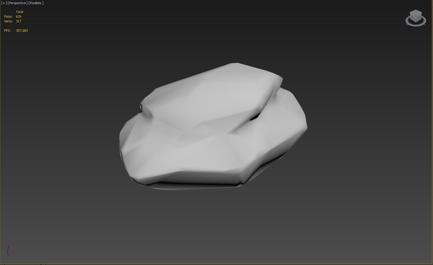 Low Poly Rock 1 Game Ready Model Low-poly 3D model_11