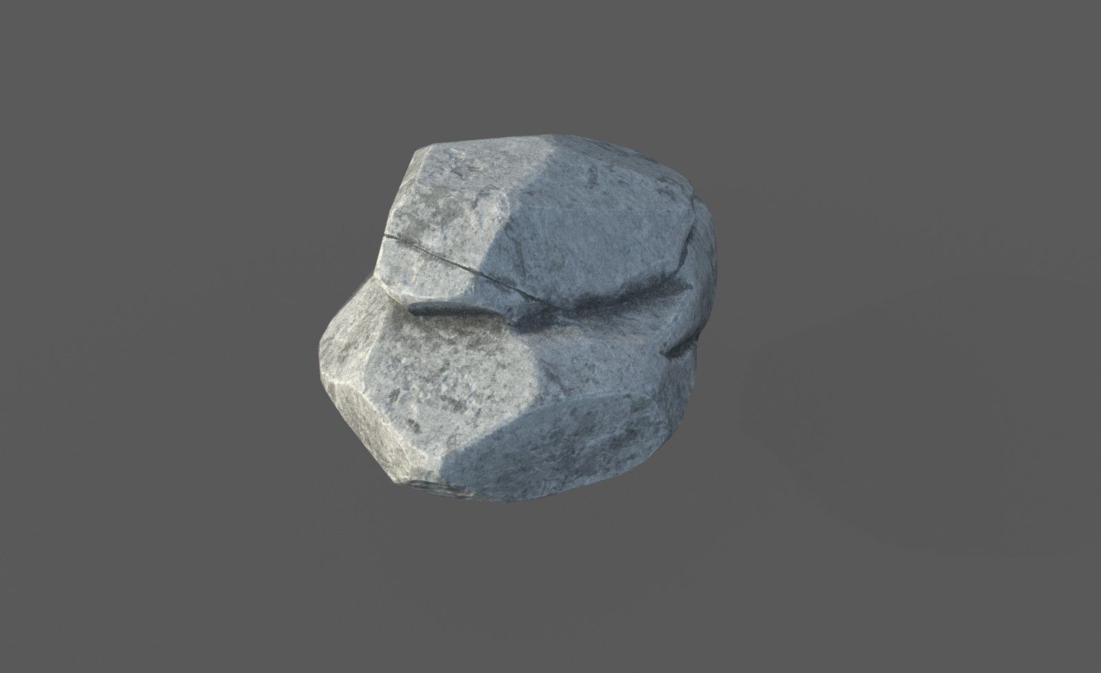 Low Poly Rock 1 Game Ready Model Low-poly 3D model_2