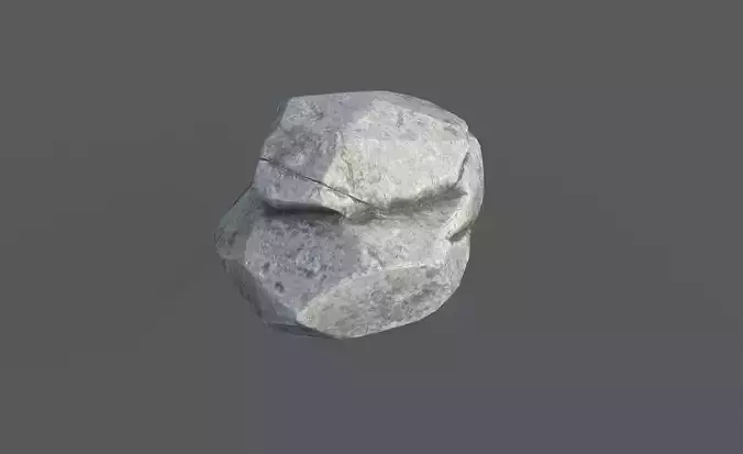 Low Poly Rock 1 Game Ready Model