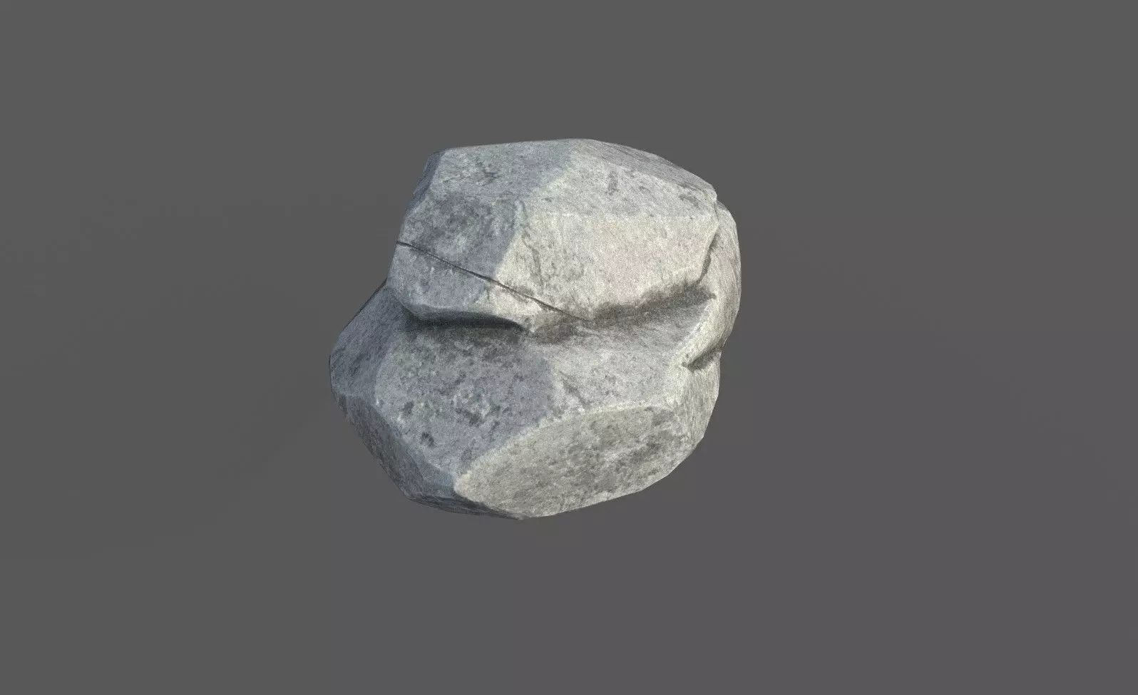 Low Poly Rock 1 Game Ready Model Low-poly 3D model_0