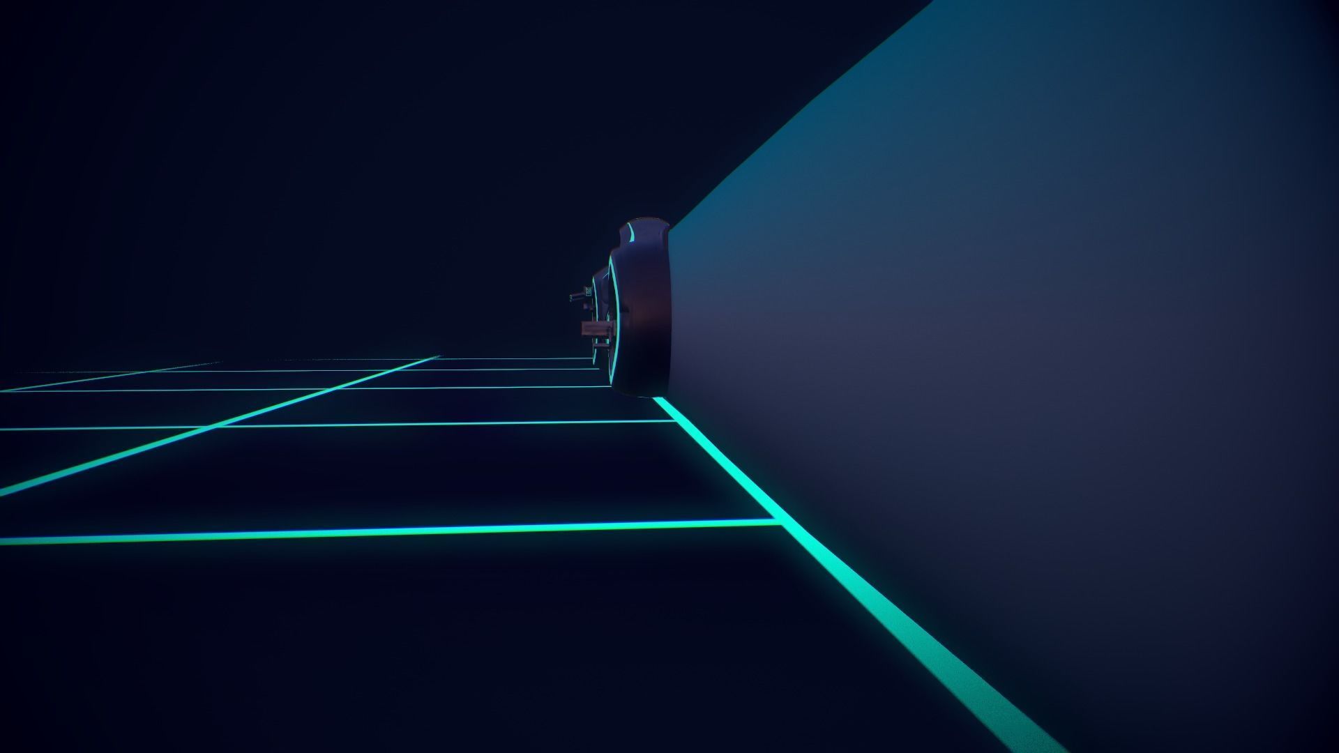 Light Cycle TRON Low-poly 3D model_5