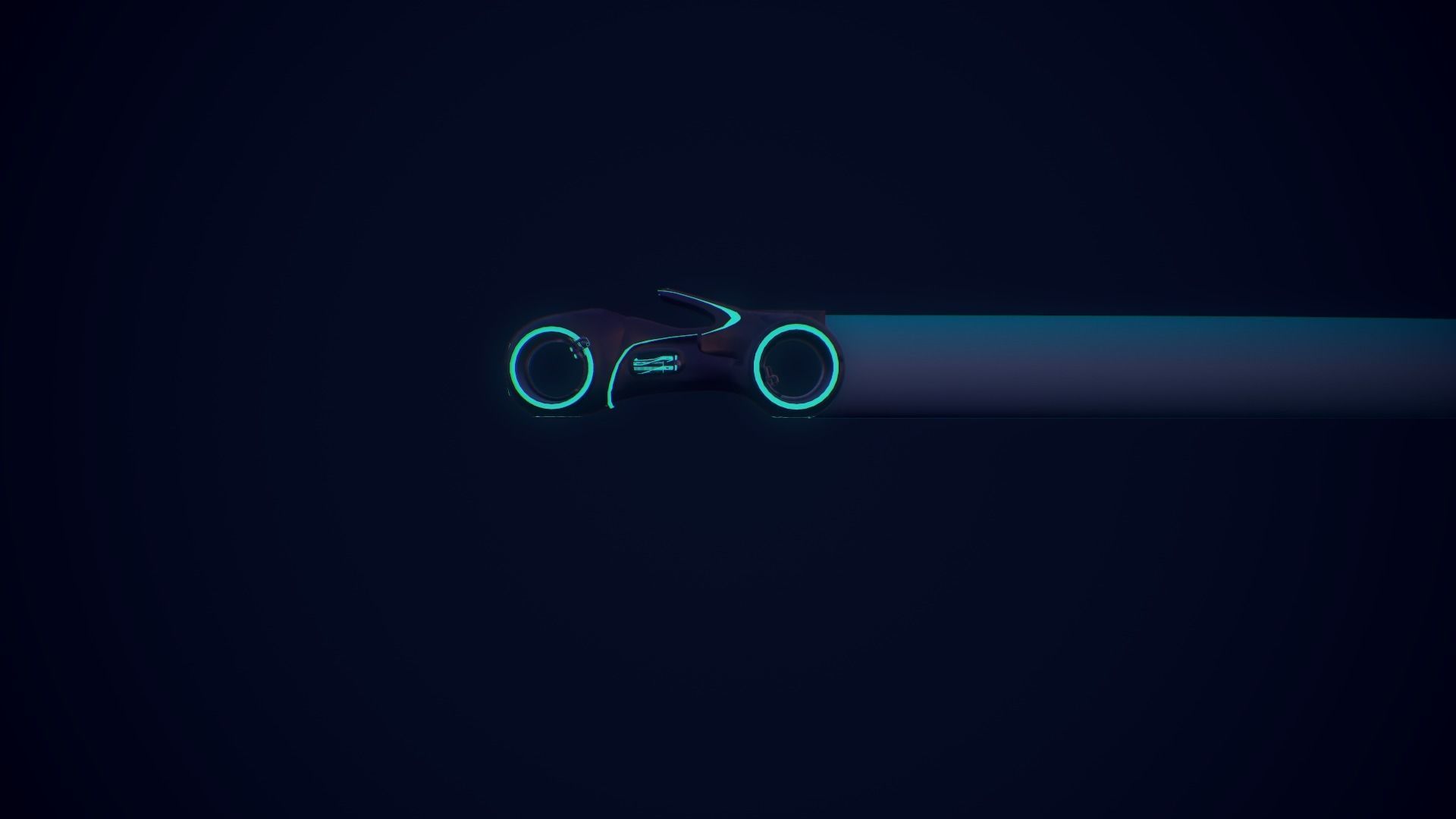 Light Cycle TRON Low-poly 3D model_4
