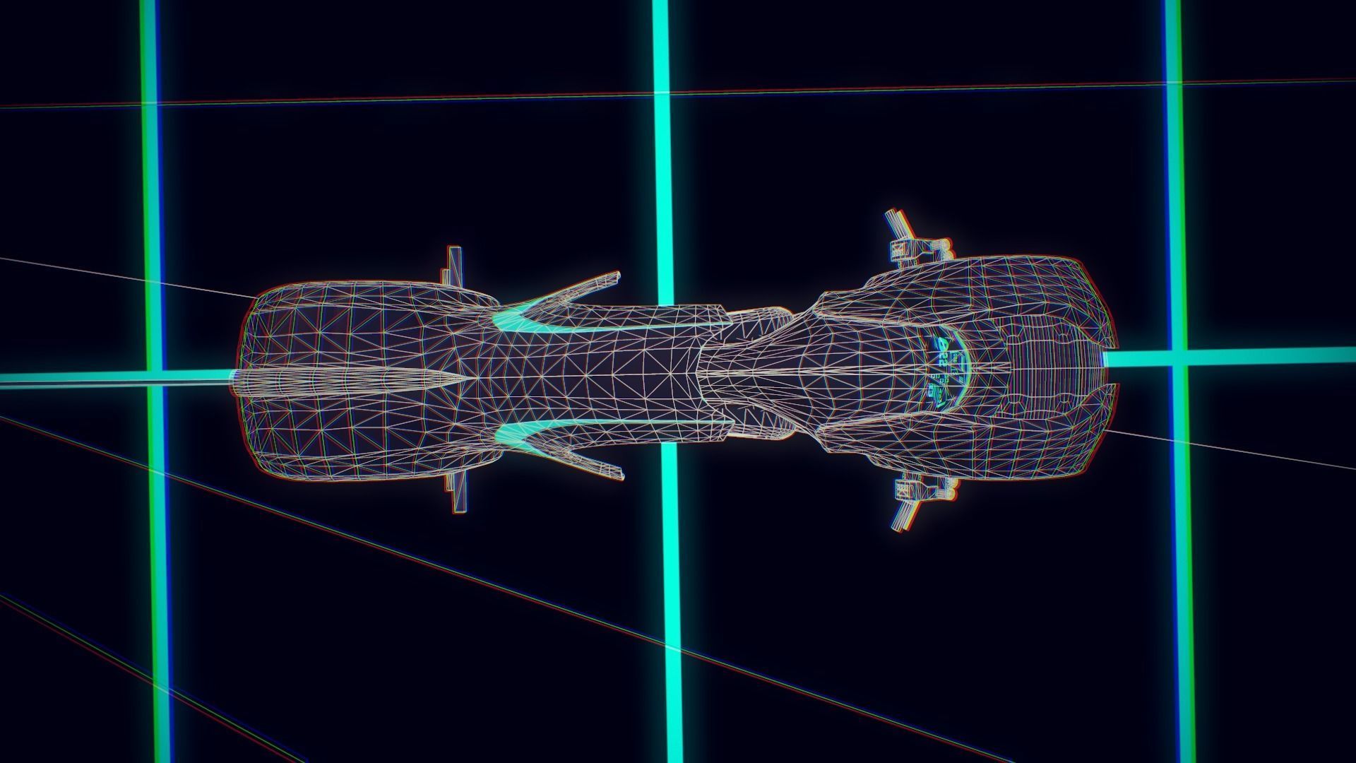 Light Cycle TRON Low-poly 3D model_14