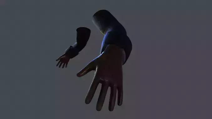 First Person Arm Low-poly 3D model