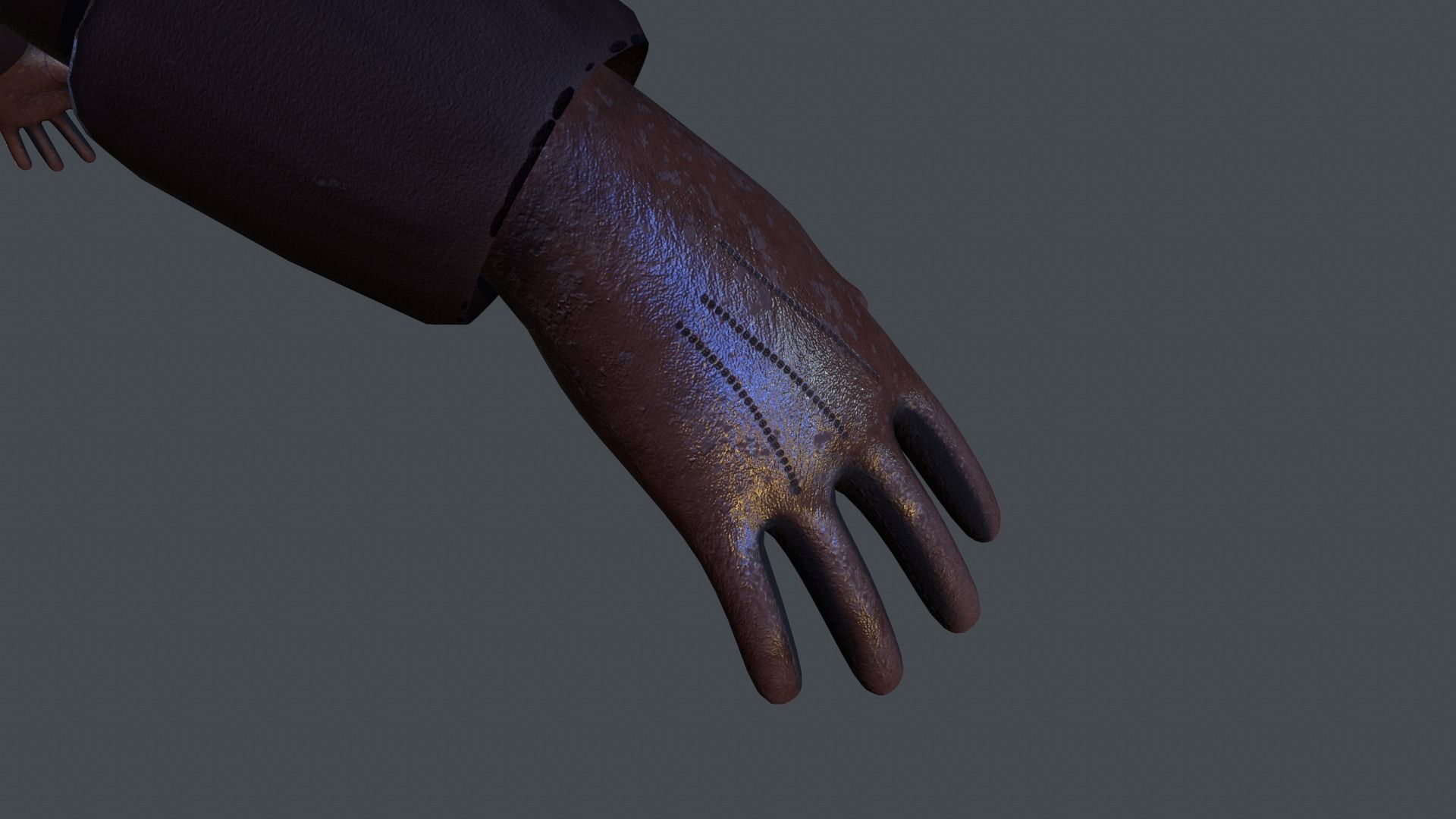 First Person Arm Low-poly 3D model_3