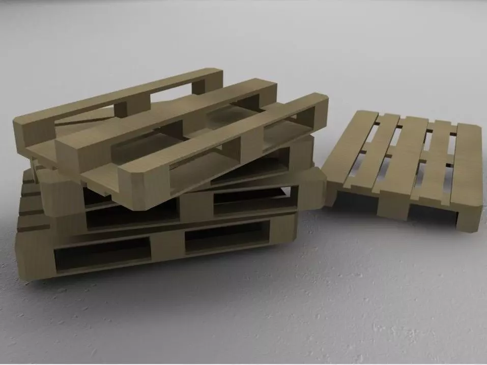 Set of new pallets 3D print model