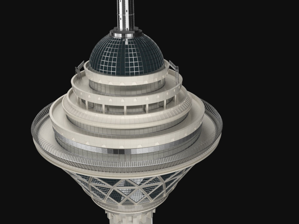 milad tower 3D model_1