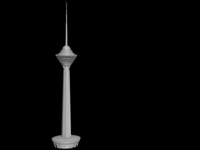 milad tower 3D model_4