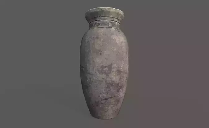 Low Poly Vase 2 stone